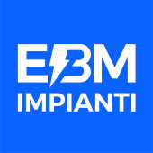logo EBM Impianti blu